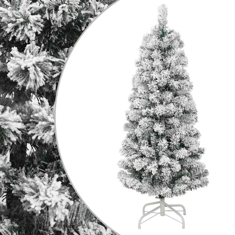 Vidaxx sapin de Noël artificiel avec charnières et neige 150 cm