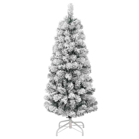 Vidaxx sapin de Noël artificiel avec charnières et neige 150 cm