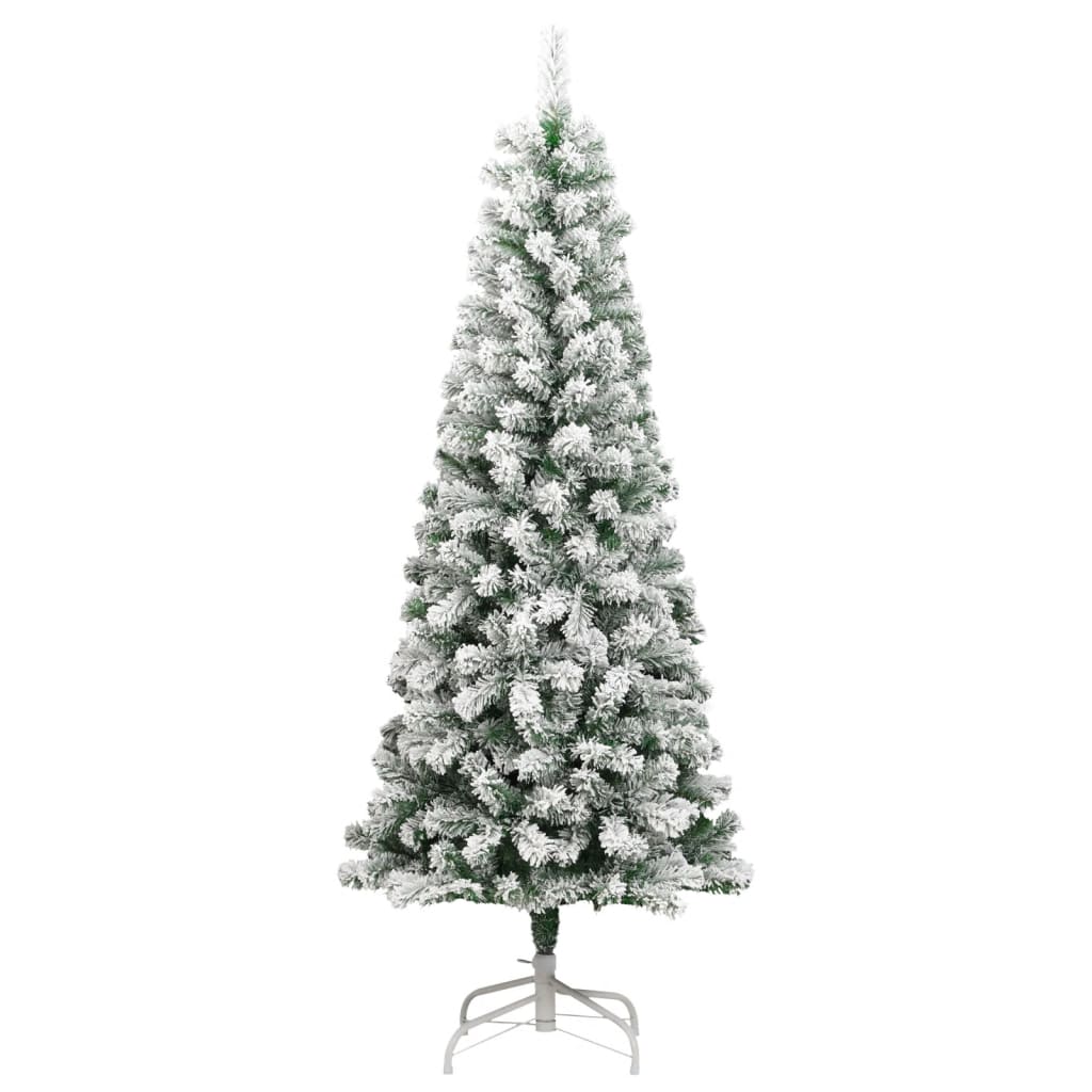 VidaXL Sapin de Noël artificiel avec charnières et neige 240 cm
