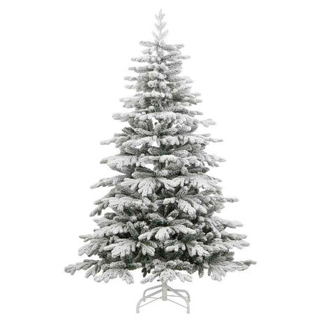 Vidaxl kunstkerstboom met scharnieren en sneeuw 180 cm