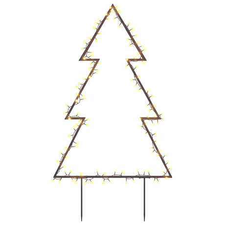 VidaXL lumières de Noël sapin de Noël avec piquets de terre 115 LED 90 cm