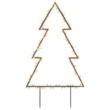 Vidaxl kerstverlichting kerstboom met grondpinnen 115 led's 90 cm