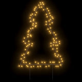 VidaXL lumières de Noël sapin de Noël avec piquets de terre 115 LED 90 cm