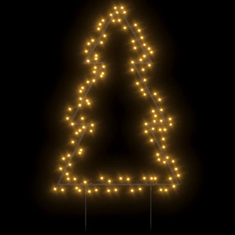VidaXL lumières de Noël sapin de Noël avec piquets de terre 115 LED 90 cm