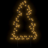 VidaXL lumières de Noël sapin de Noël avec piquets de terre 80 LED 60 cm