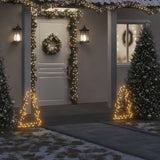VidaXL lumières de Noël sapin de Noël avec piquets de terre 80 LED 60 cm