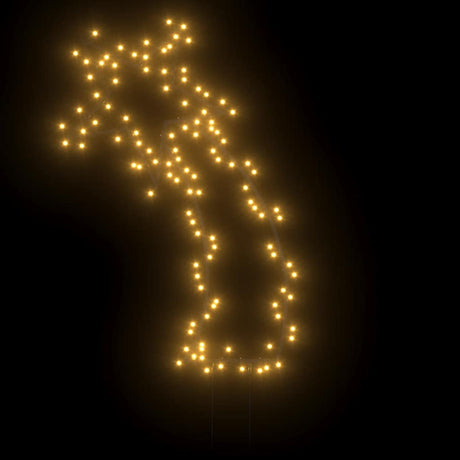 VidaXL lumières de Noël météore avec piquets de terre 115 LED 89 cm
