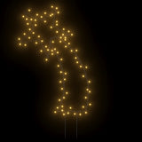 VidaXL lumières de Noël météore avec piquets de terre 80 LED 62 cm