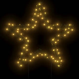 VidaXL Étoile lumineuse de Noël avec piquets de terre 80 LED 60 cm