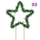 Vidaxl Christmas Lights Star 3 ST z mielonymi szpilkami 50 diod LED 29 cm