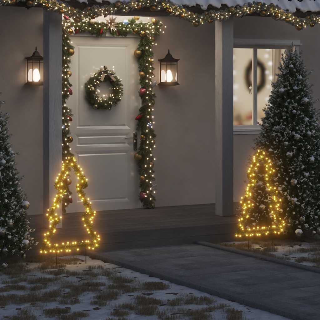 Vidaxx lumières de Noël avec piquets de terre arbre 115 LED 90 cm