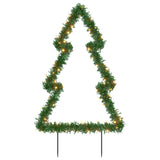 Vidaxl kerstverlichting kerstboom met grondpinnen 80 led's 60 cm