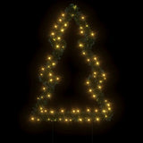 VidaXL lumières de Noël sapin de Noël avec piquets de terre 80 LED 60 cm