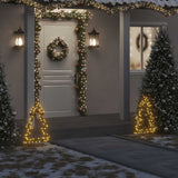 VidaXL lumières de Noël sapin de Noël avec piquets de terre 80 LED 60 cm