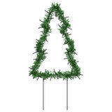 VidaXL lumières de Noël sapin de Noël 3 pcs avec piquets de terre 50 LED 30 cm