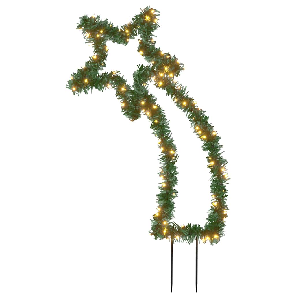 VidaXL lumières de Noël météore avec piquets de terre 115 LED 89 cm