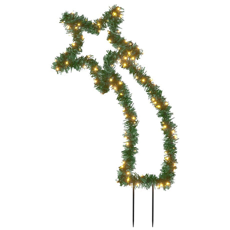 VidaXL lumières de Noël météore avec piquets de terre 115 LED 89 cm