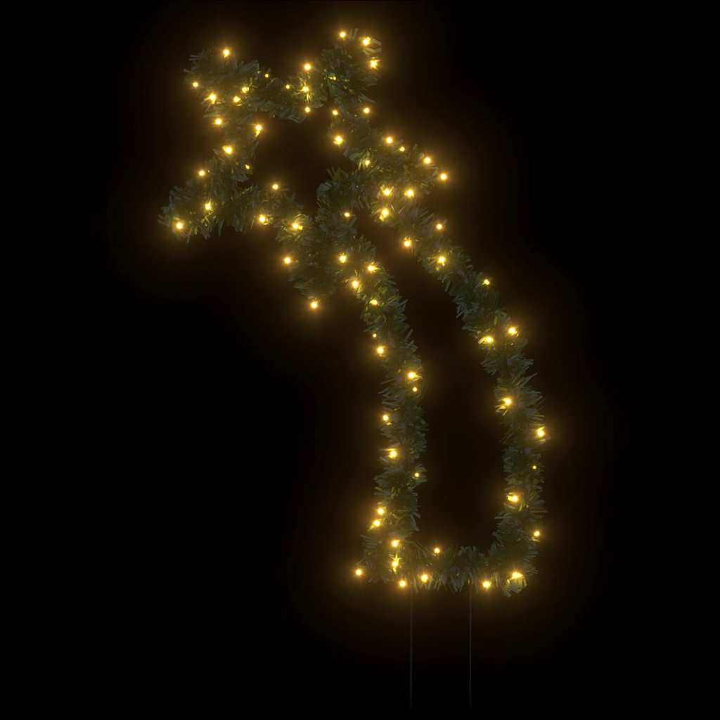 VidaXL lumières de Noël météore avec piquets de terre 80 LED 62 cm