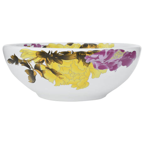 Vidaxx évier en saillie rond φ41x14 cm en céramique multicolore