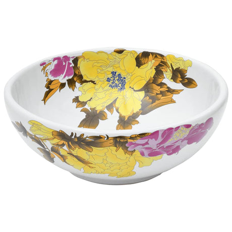 Vidaxx évier en saillie rond φ41x14 cm en céramique multicolore