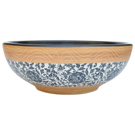 Vidaxx évier en saillie rond φ41x14 cm en céramique multicolore