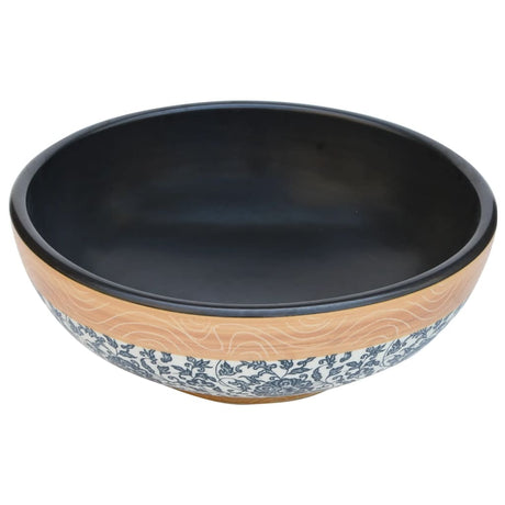 Vidaxx évier en saillie rond φ41x14 cm en céramique multicolore