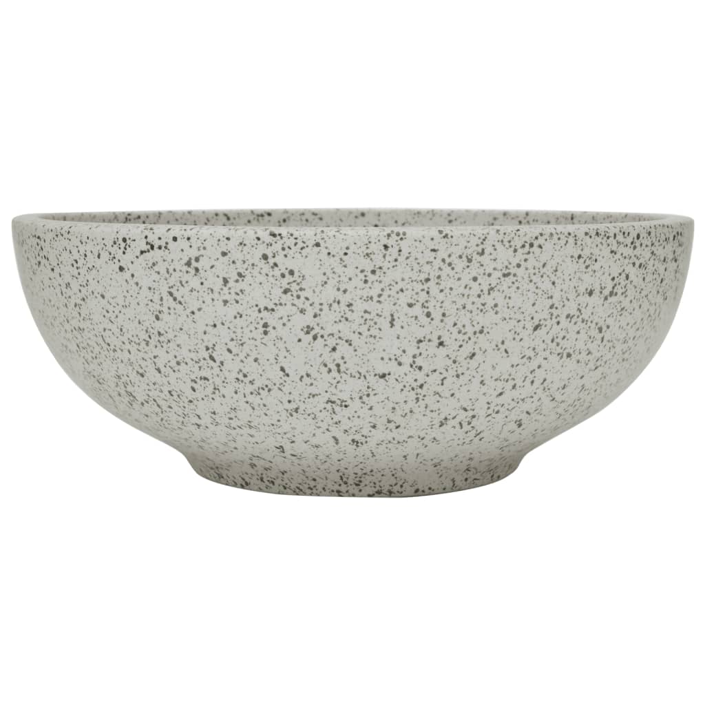 Vidaxx évier en saillie rond φ41x14 cm céramique gris
