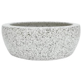 Vidaxx évier en saillie rond φ41x14 cm céramique gris