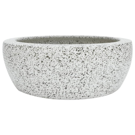 Vidaxx évier en saillie rond φ41x14 cm céramique gris