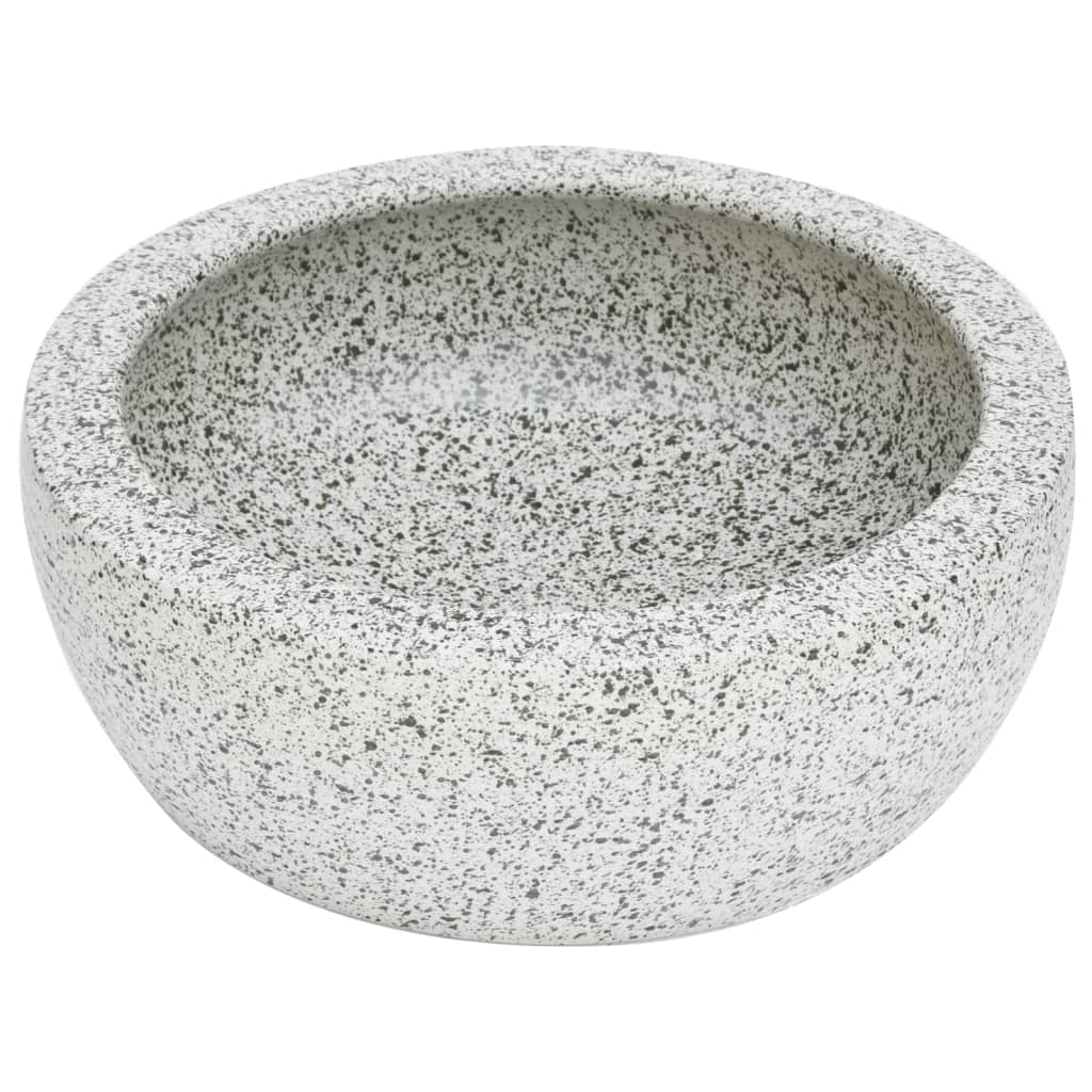 Vidaxx évier en saillie rond φ41x14 cm céramique gris