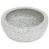 Vidaxx évier en saillie rond φ41x14 cm céramique gris