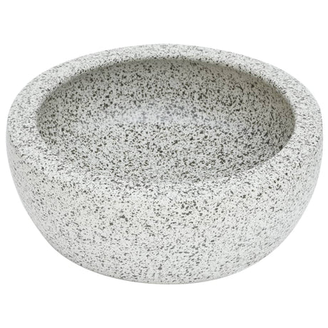 Vidaxx évier en saillie rond φ41x14 cm céramique gris