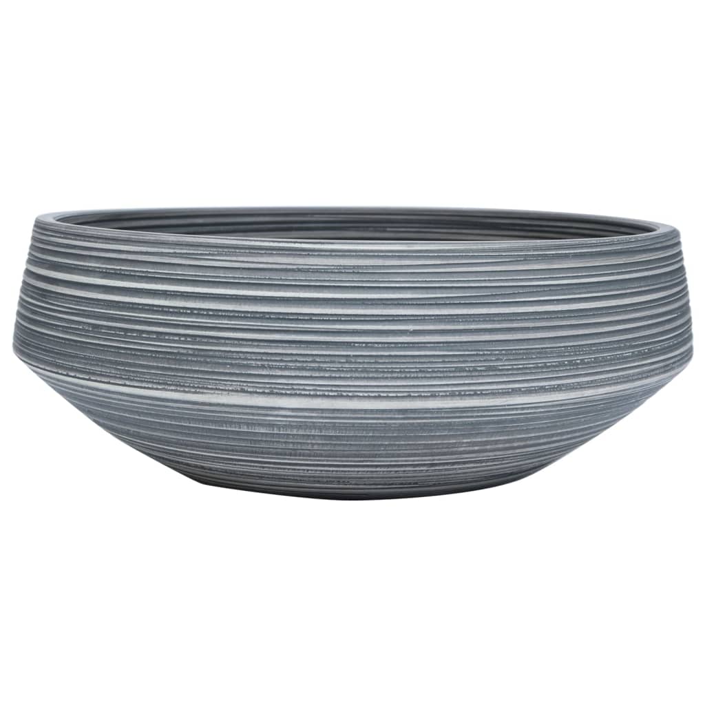 Vidaxx évier en saillie rond φ41x14 cm céramique gris