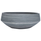Vidaxx évier en saillie rond φ41x14 cm céramique gris