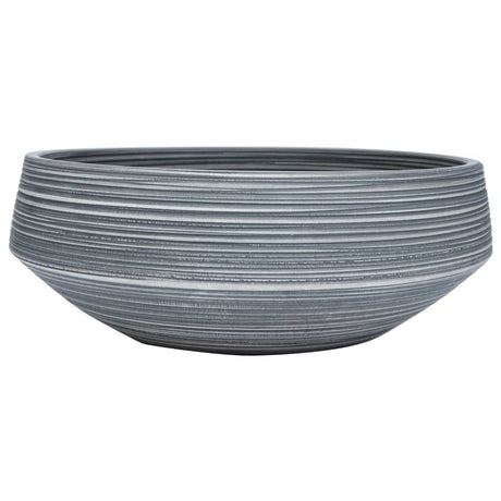 Vidaxx évier en saillie rond φ41x14 cm céramique gris