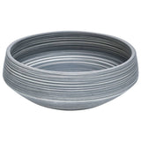 Vidaxx évier en saillie rond φ41x14 cm céramique gris