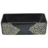 Vidaxx évier à poser rectangulaire 46x35,5x13 cm céramique noir