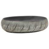 Vidaxx lavabo à poser ovale 59x40x15 cm céramique noir et gris
