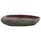Vidaxx lavabo à poser ovale 59x40x14 cm céramique violet et gris