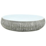 Vidaxx lavabo à poser ovale 59x40x15 cm céramique gris et bleu