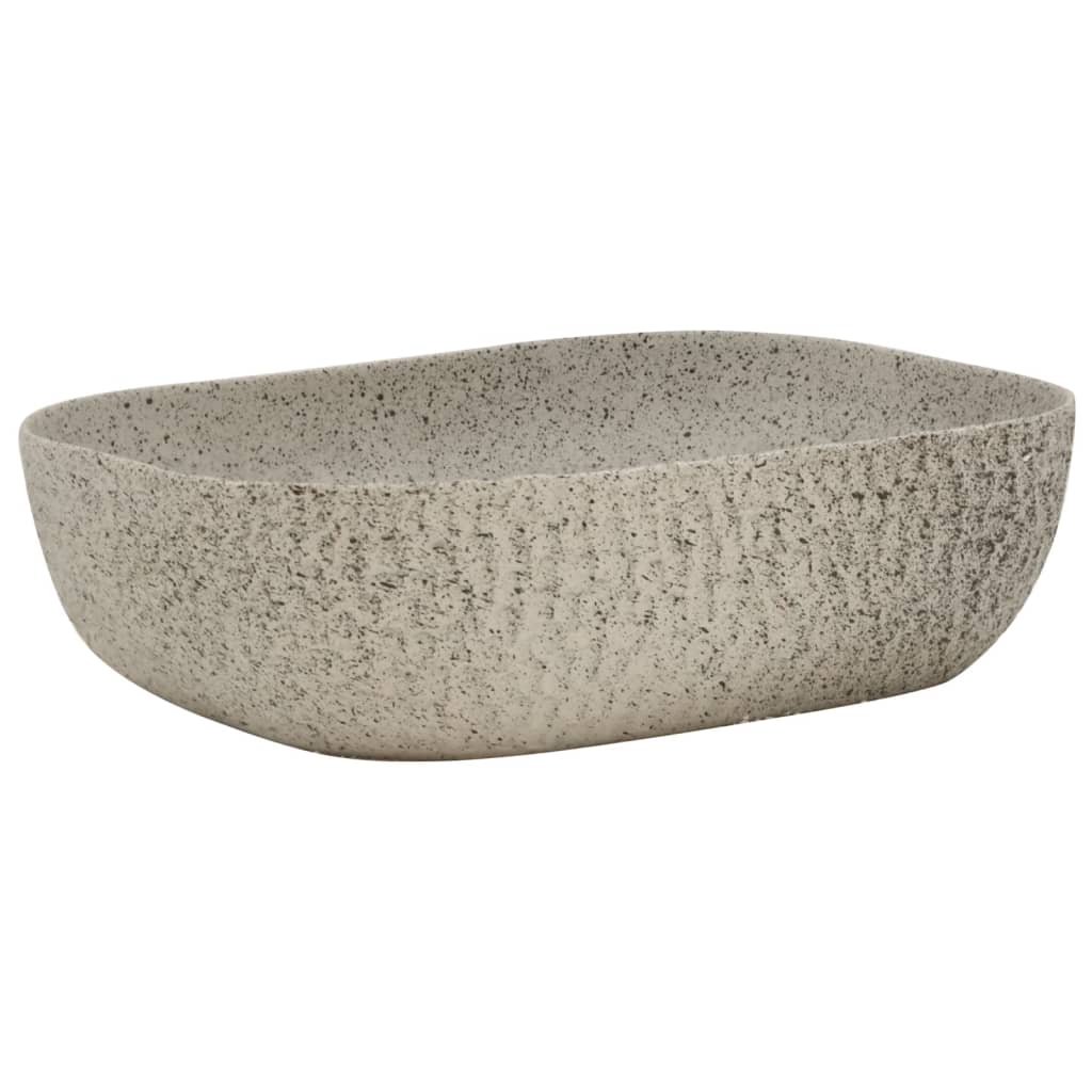 Vidaxx évier à poser rectangulaire 48x37,5x13,5 cm céramique gris