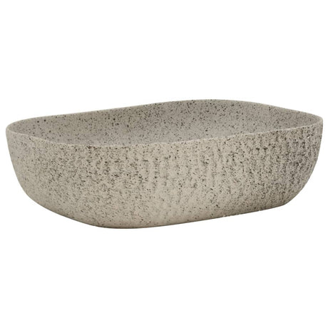 Vidaxx évier à poser rectangulaire 48x37,5x13,5 cm céramique gris