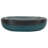 Vidaxx évier à poser ovale 59x40x14 cm céramique turquoise