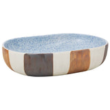Vidaxx évier à poser ovale 59x40x14 cm céramique multicolore