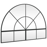VidaXL Miroir mural arche 100x70 cm fer noir
