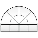 VidaXL Miroir mural arche 100x70 cm fer noir