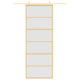 VidaXL sliding door 76x205 cm matte ESG glass and aluminum gold colored