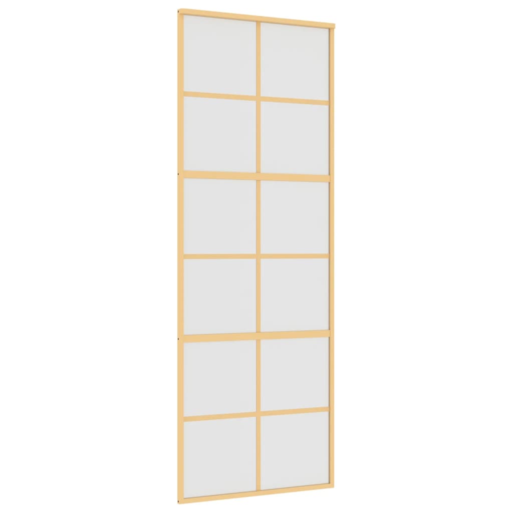 VidaXL sliding door 76x205 cm matte ESG glass and aluminum gold colored