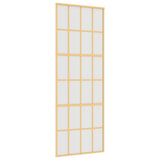 Vidaxx porte coulissante 76x205 cm verre ESG mat et aluminium doré