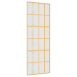 Vidaxl Sliding Porte 76x205 cm Verre ESG mate et aluminium or de couleur